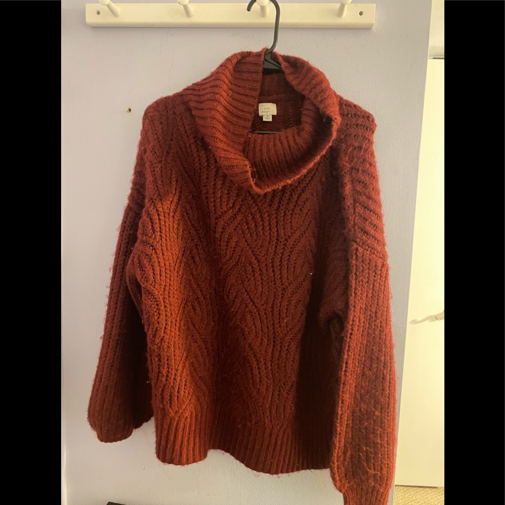Target cranberry colored sweater never worn!!